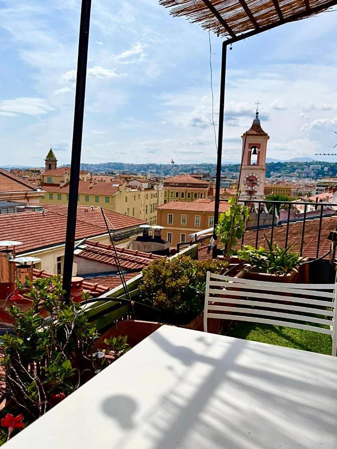 Cosy Penthouse Old Town Sea View Little Terraces Air Conditionned Ницца Экстерьер фото